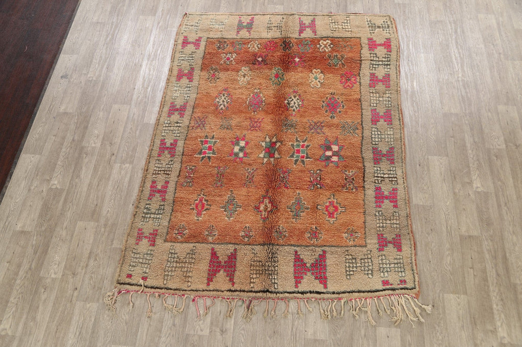 Tribal Moroccan Oriental Area Rug 6x8