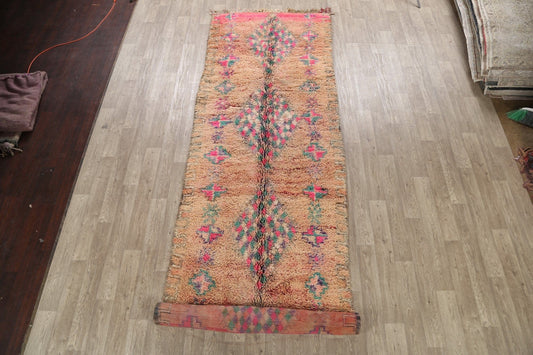 Tribal Moroccan Oriental Runner Rug 5x15