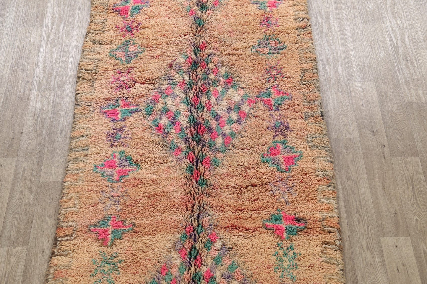 Tribal Moroccan Oriental Runner Rug 5x15