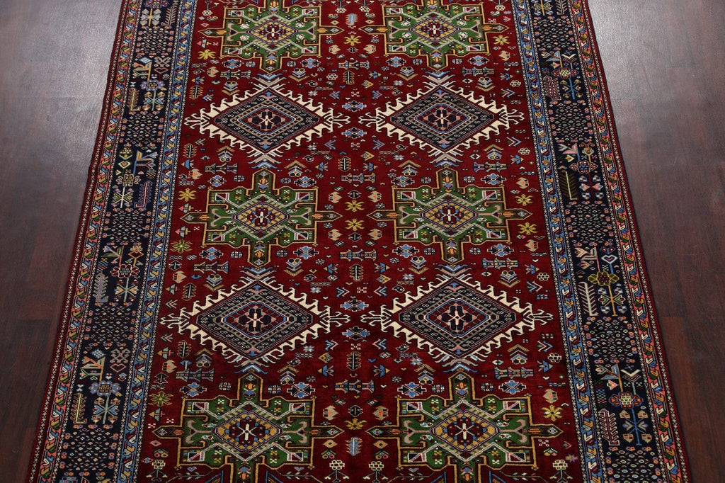 Tribal Geometric Yalameh Persian Area Rug 7x9