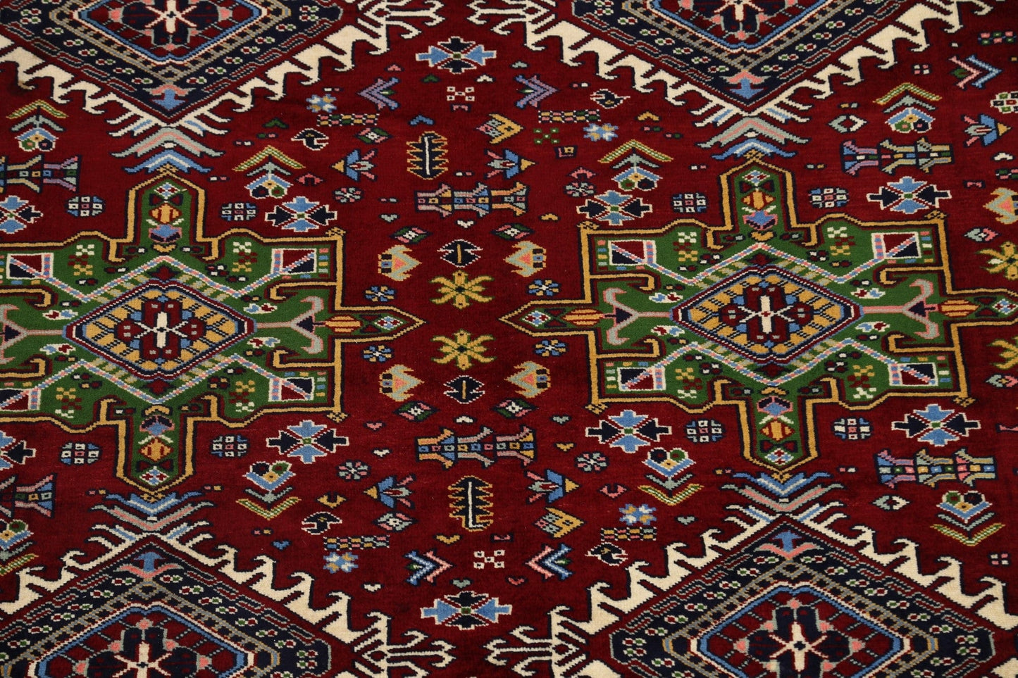 Tribal Geometric Yalameh Persian Area Rug 7x9