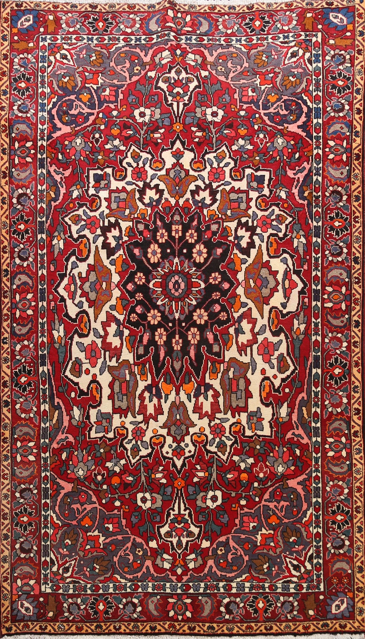 Floral Bakhtiari Persian Area Rug 7x10