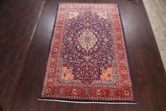 Floral Sarouk Persian Area Rug 7x11