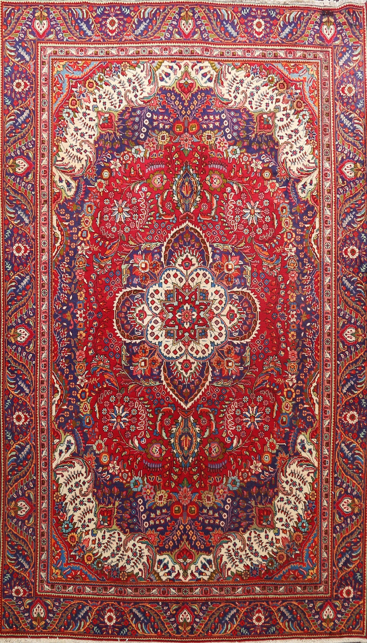 Floral Tabriz Persian Area Rug 8x11