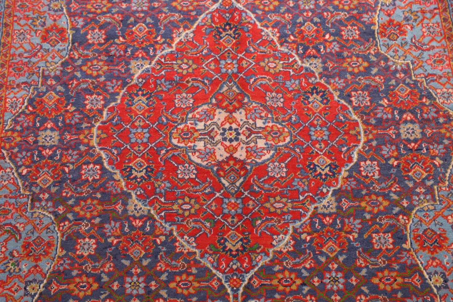 Geometric Mahal Persian Area Rug 7x11