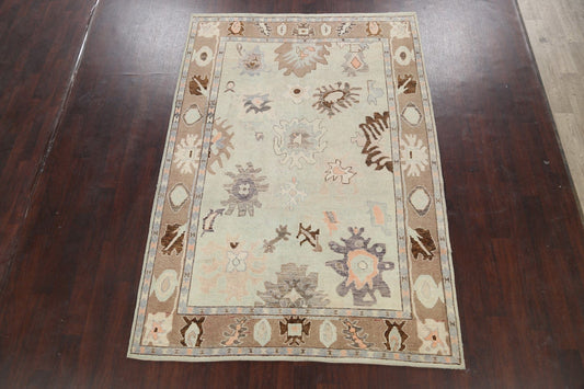 Geometric Oushak Oriental Area Rug 6x9