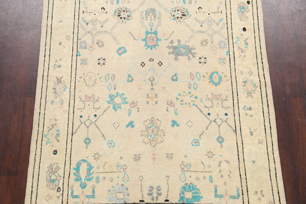 Geometric Oushak Oriental Area Rug 5x6