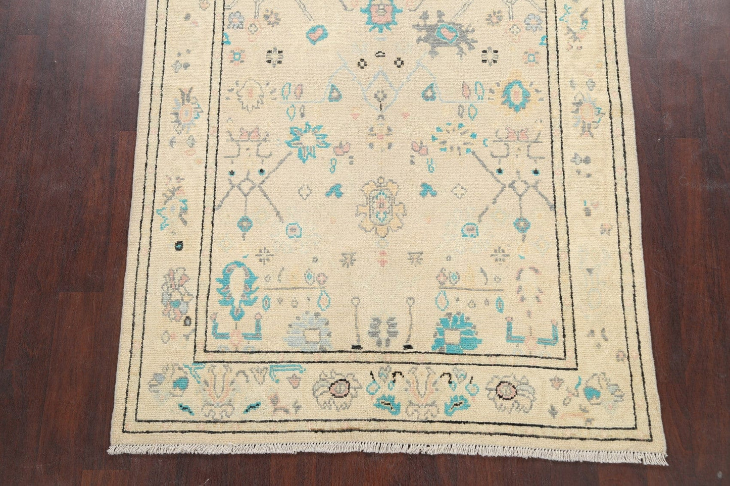 Geometric Oushak Oriental Area Rug 5x6