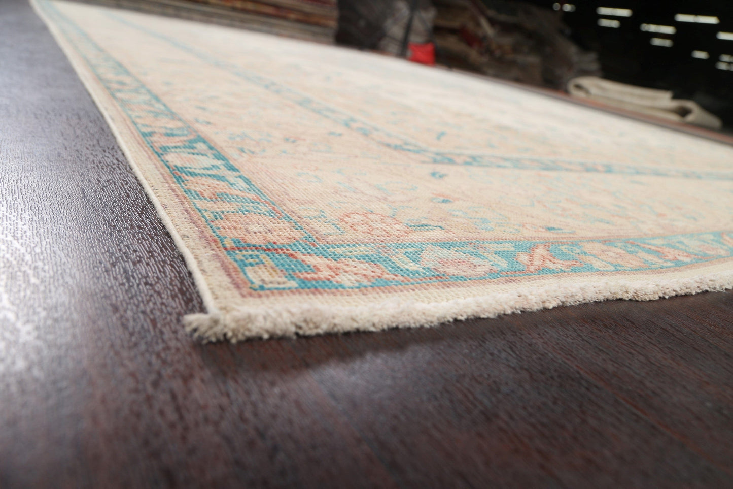 Muted Distressed Tabriz Persian Area Rug 10x13