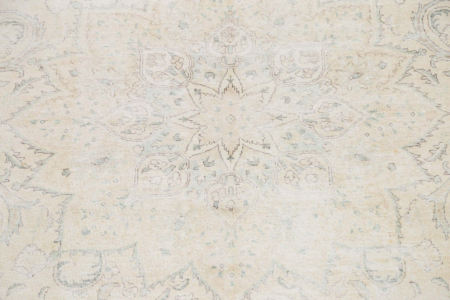 Muted Distressed Tabriz Persian Area Rug 10x12