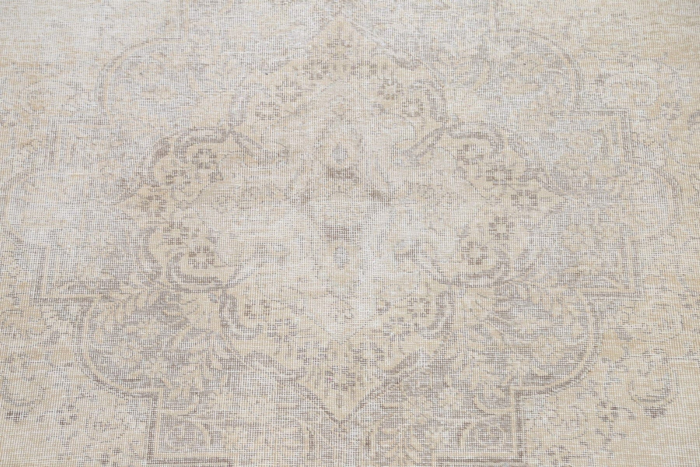 Muted Distressed Tabriz Persian Area Rug 10x12