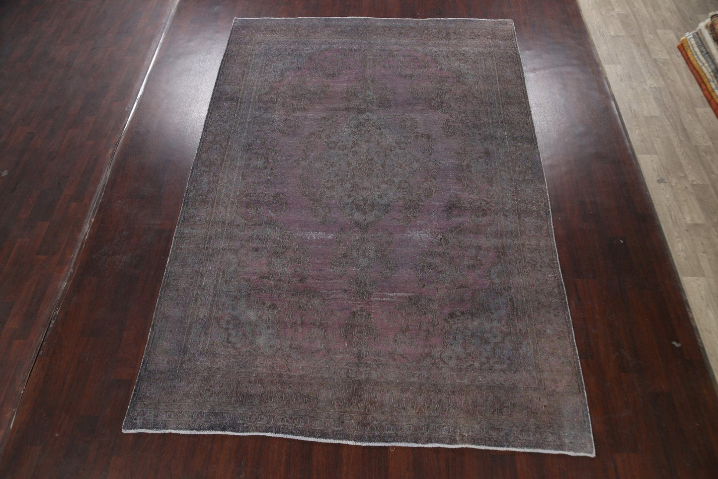 Distressed Over-dye Tabriz Persian Area Rug 8x12