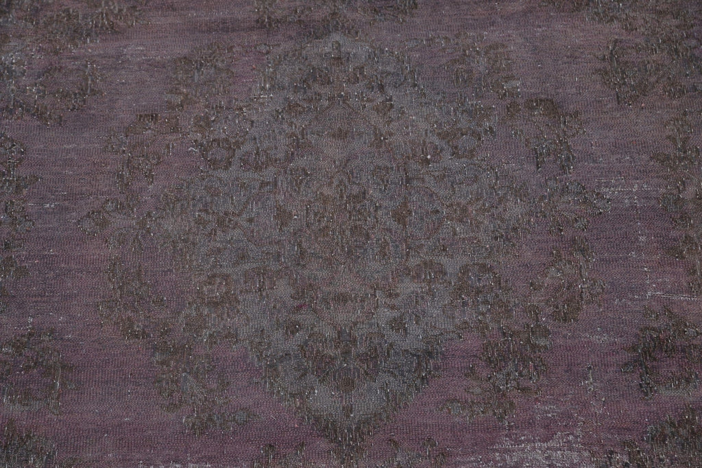 Distressed Over-dye Tabriz Persian Area Rug 8x12