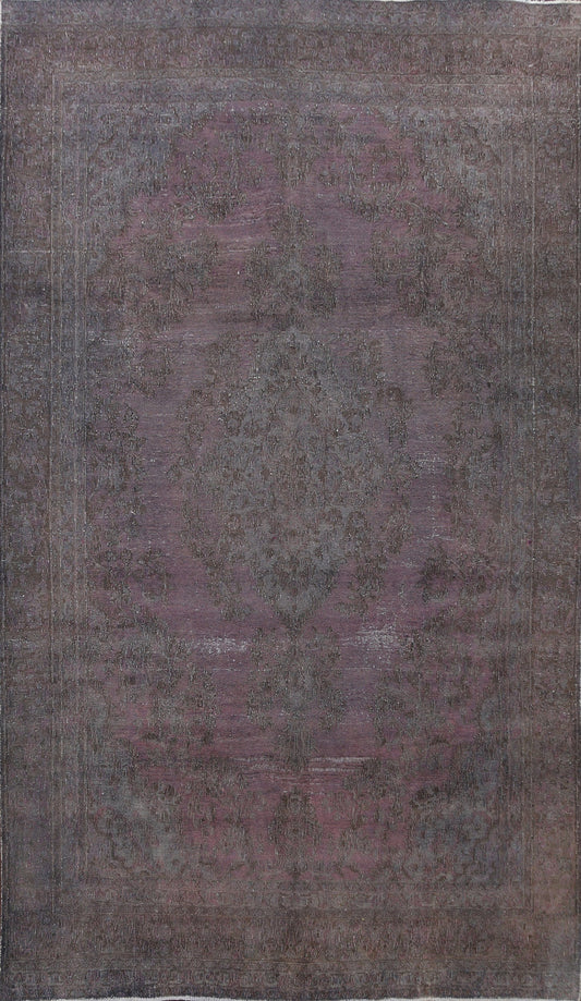 Distressed Over-dye Tabriz Persian Area Rug 8x12