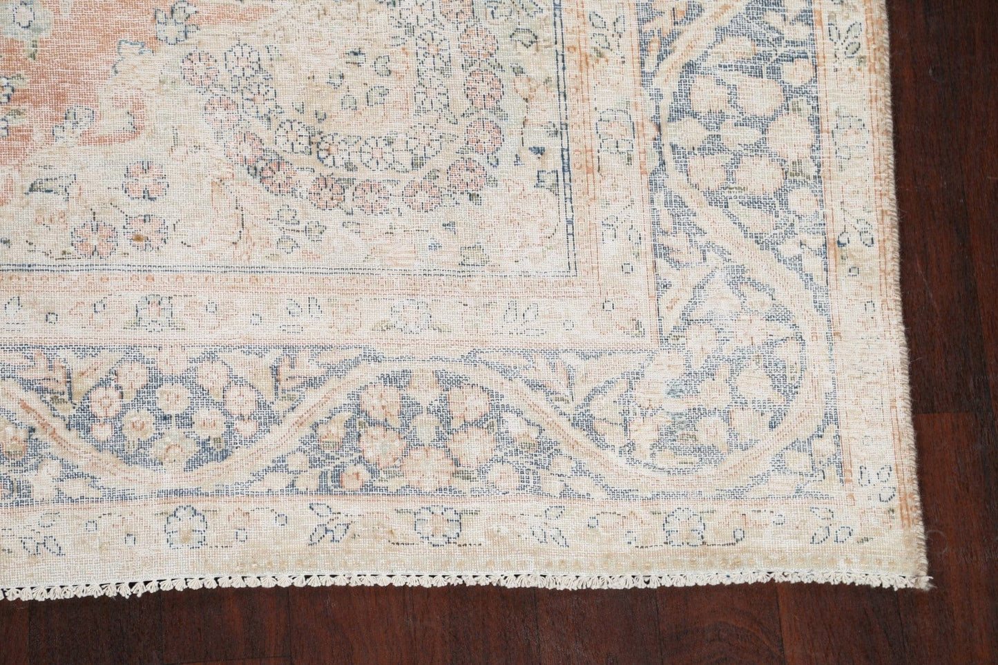 Muted Floral Kerman Persian Area Rug 7x10