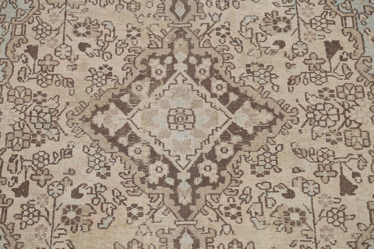 Muted Floral Hamedan Persian Area Rug 6x9