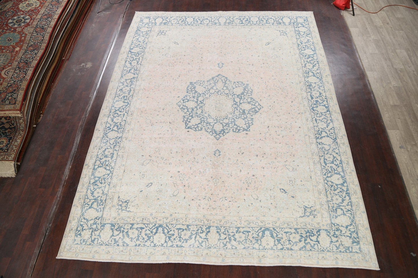 Muted Floral Kerman Persian Area Rug 10x13