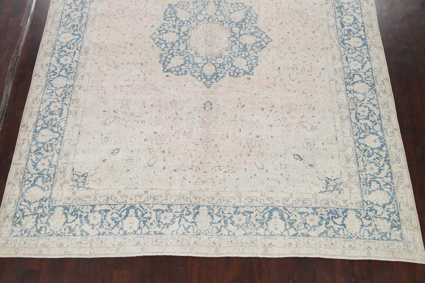 Muted Floral Kerman Persian Area Rug 10x13