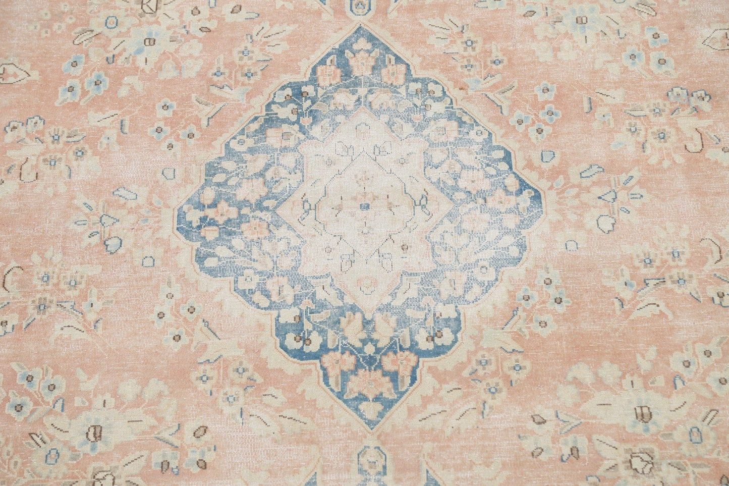 Muted Floral Kerman Persian Area Rug 10x13