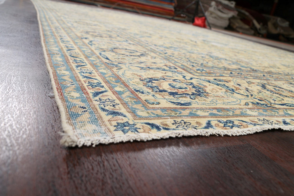 Muted Floral Kashan Persian Area Rug 10x13