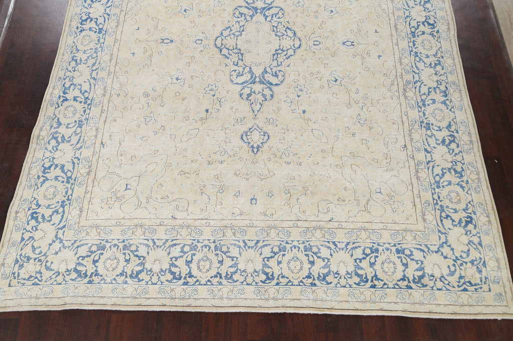 Muted Floral Kerman Persian Area Rug 10x13