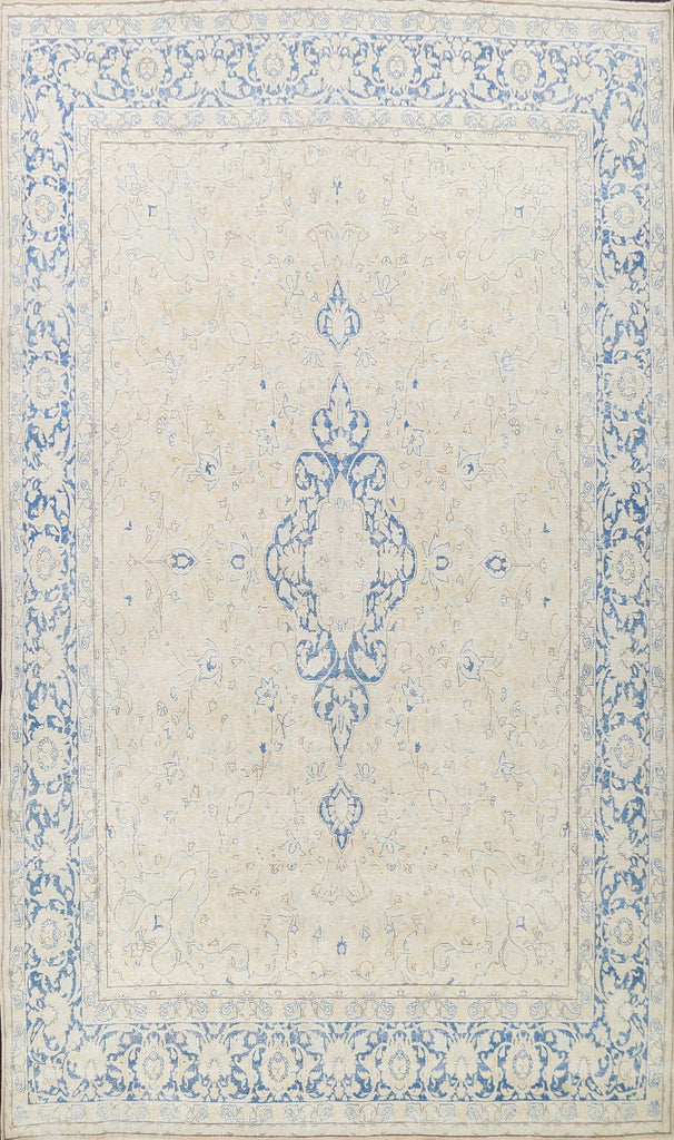 Muted Floral Kerman Persian Area Rug 10x13