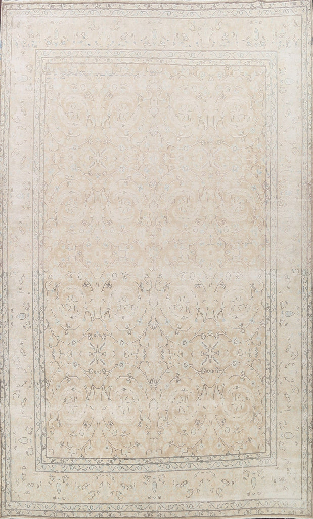 Muted Floral Kerman Persian Area Rug 10x13