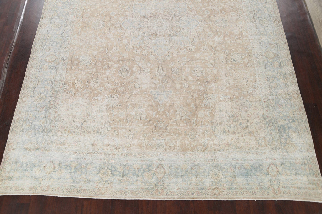 Muted Floral Kerman Persian Area Rug 10x13