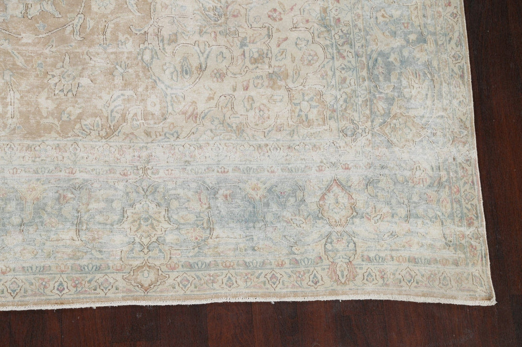 Muted Floral Kerman Persian Area Rug 10x13