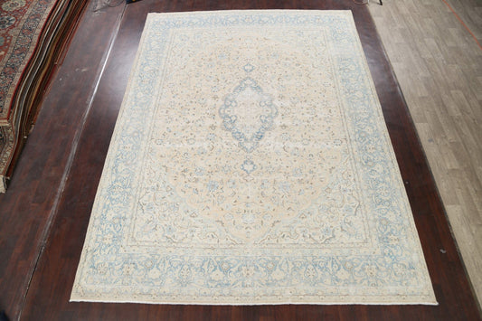 Muted Floral  Kerman Persian Area Rug 10x13