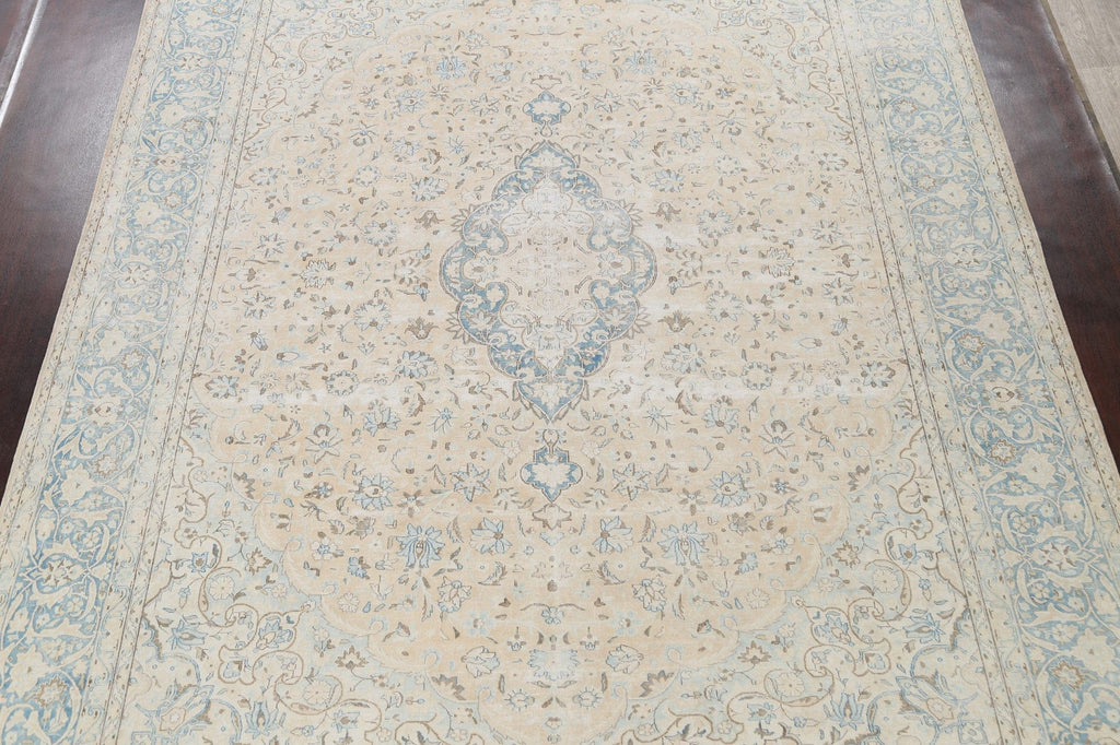 Muted Floral  Kerman Persian Area Rug 10x13