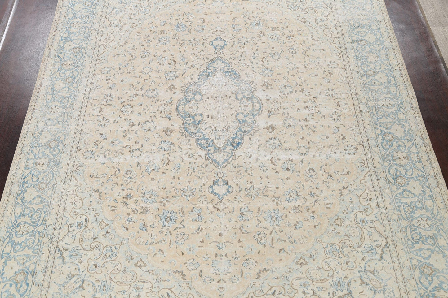 Muted Floral  Kerman Persian Area Rug 10x13