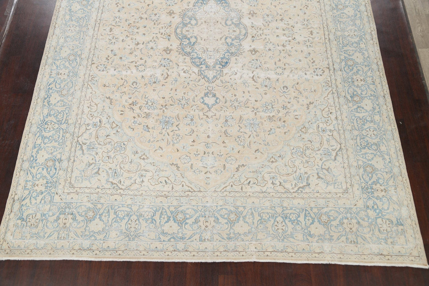 Muted Floral  Kerman Persian Area Rug 10x13