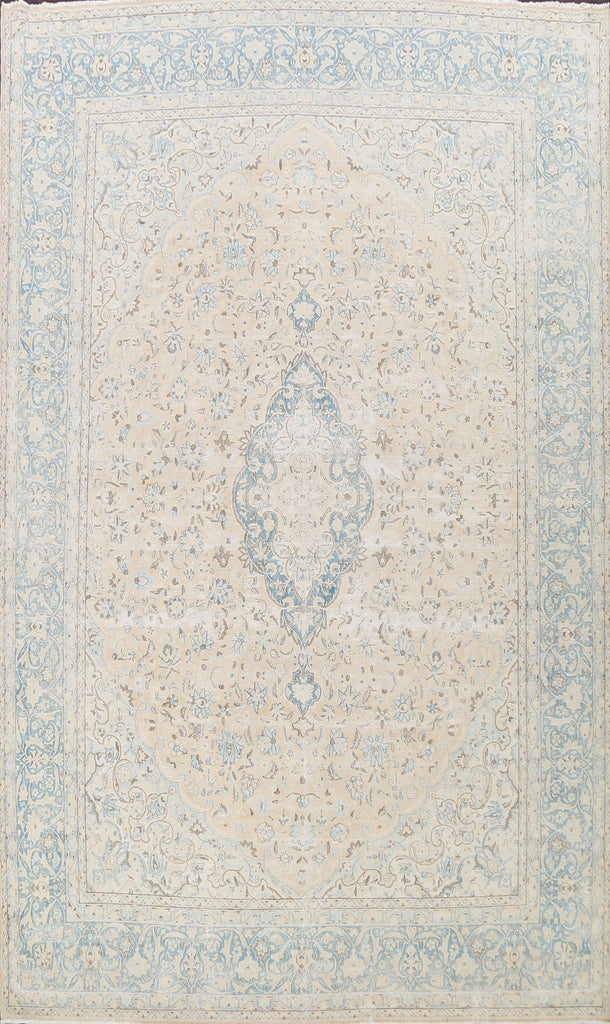 Muted Floral  Kerman Persian Area Rug 10x13