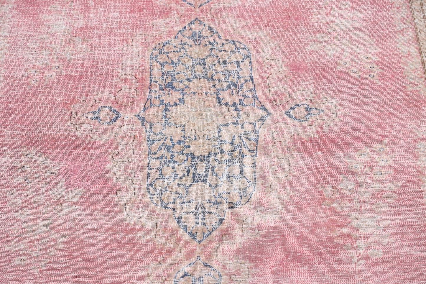 Distressed Kerman Persian Area Rug 10x13