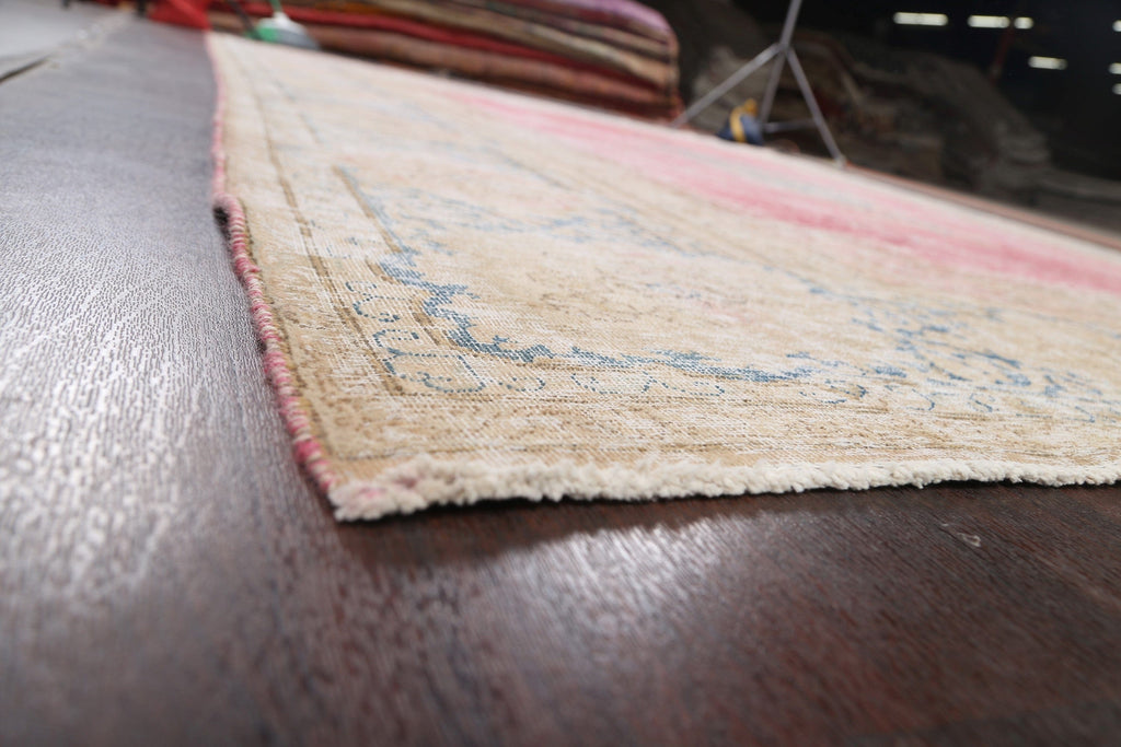 Distressed Kerman Persian Area Rug 10x13