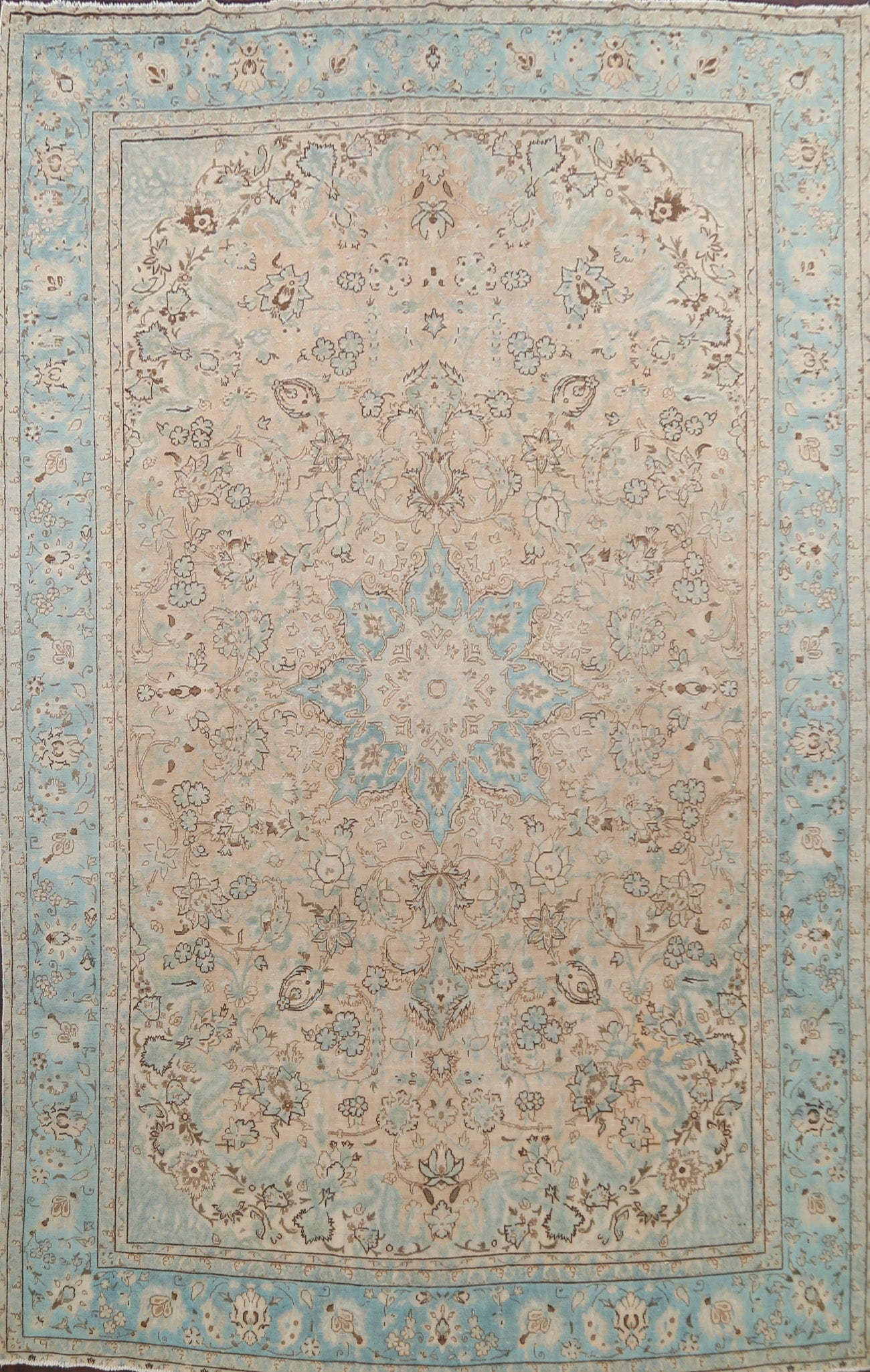 Floral Kashan Persian Area Rug 10x13