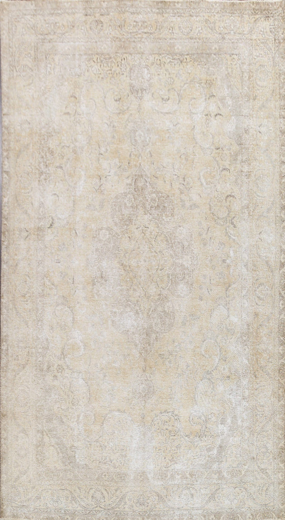 Muted Distressed Tabriz Persian Area Rug 8x12