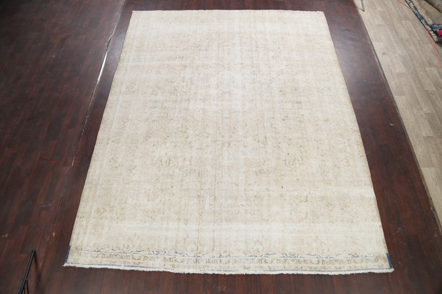 Muted Distressed Tabriz Persian Area Rug 10x12