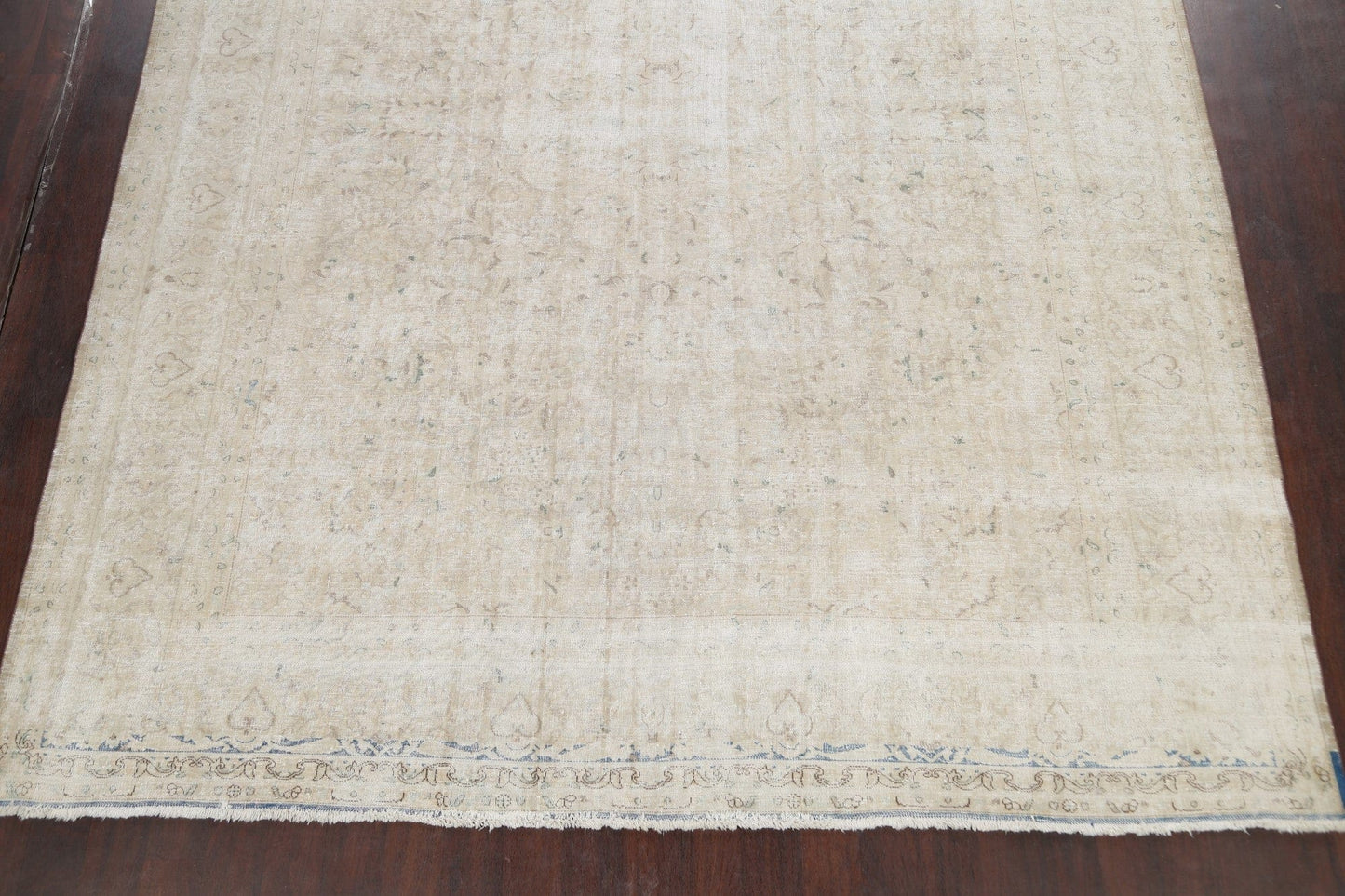 Muted Distressed Tabriz Persian Area Rug 10x12