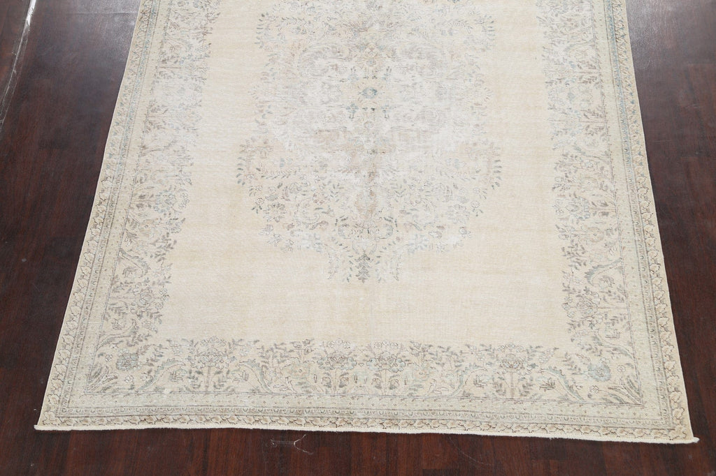 Muted Distressed Tabriz Persian Area Rug 8x10