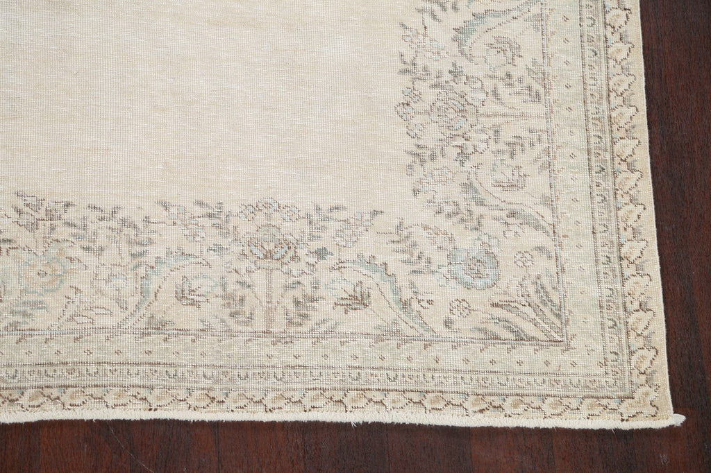 Muted Distressed Tabriz Persian Area Rug 8x10