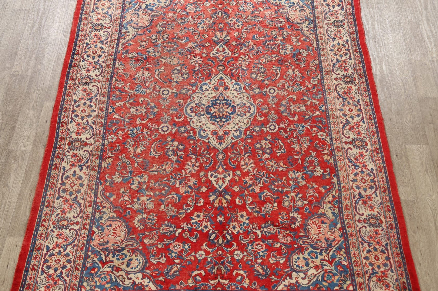 Floral Sarouk Persian Area Rug 7x11