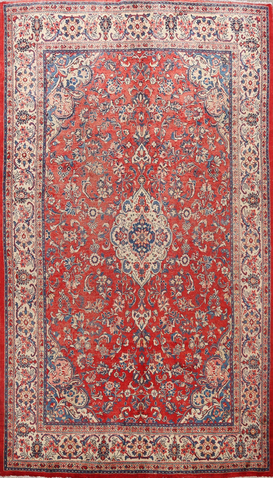 Floral Sarouk Persian Area Rug 7x11