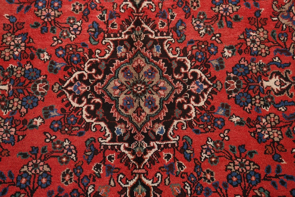 Floral Hamedan Persian Area Rug 7x10