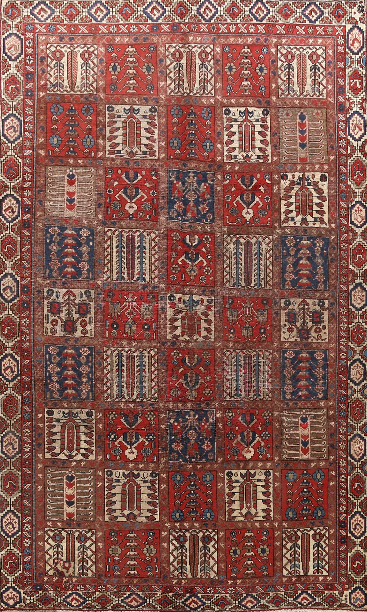 Garden Design Bakhtiari Persian Area Rug 7x10