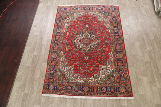 Geometric Tabriz Persian Area Rug 7x10