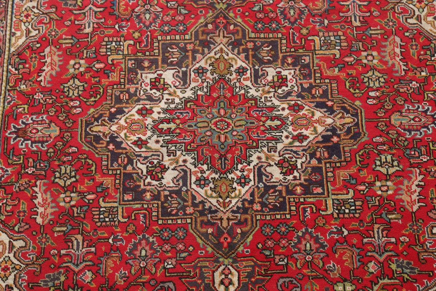 Geometric Tabriz Persian Area Rug 7x10