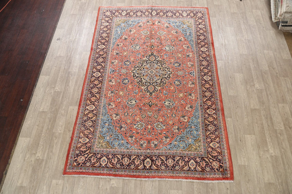 Floral Sarouk Persian Area Rug 7x10