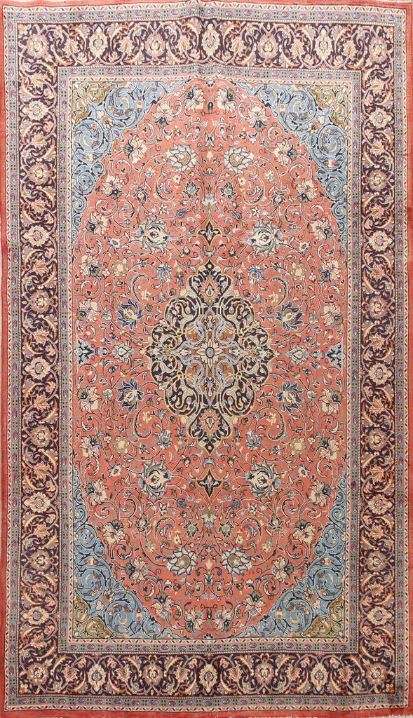 Floral Sarouk Persian Area Rug 7x10